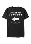 Friends Im His Lobster Graphic Short Sleeve T-Shirt