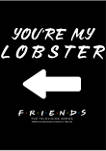 Friends Im His Lobster Graphic Short Sleeve T-Shirt