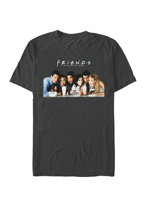 Friends Milk Shake Group Graphic Short Sleeve T-Shirt