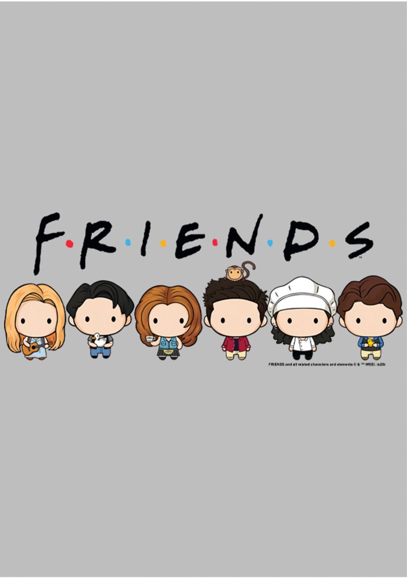 Friends Chibi Graphic Short Sleeve T-Shirt