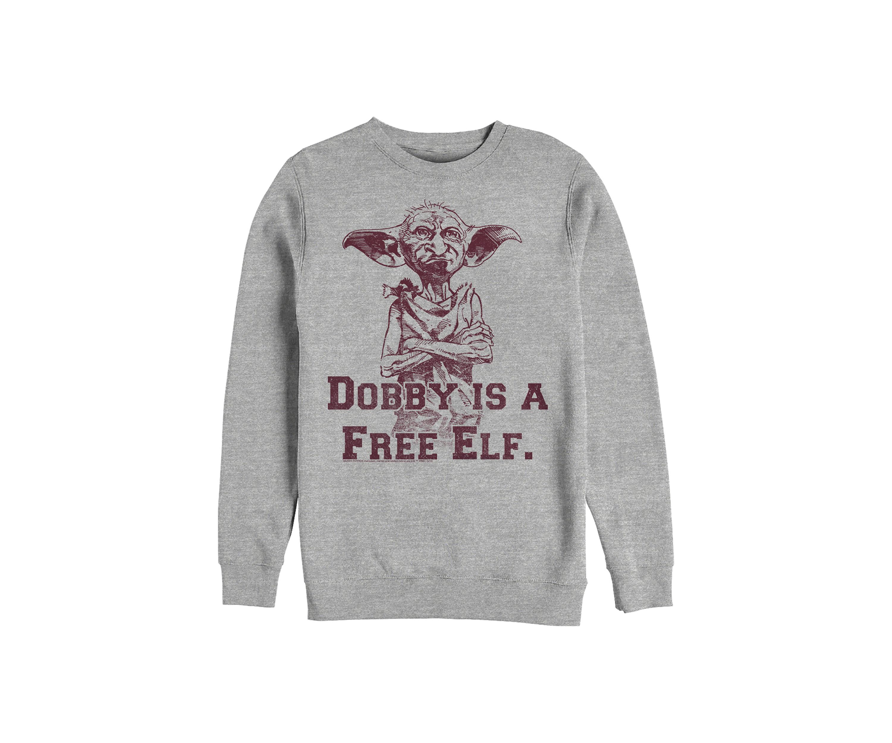 Harry Potter Dobby Free Elf Crew Fleece Graphic Sweatshirt