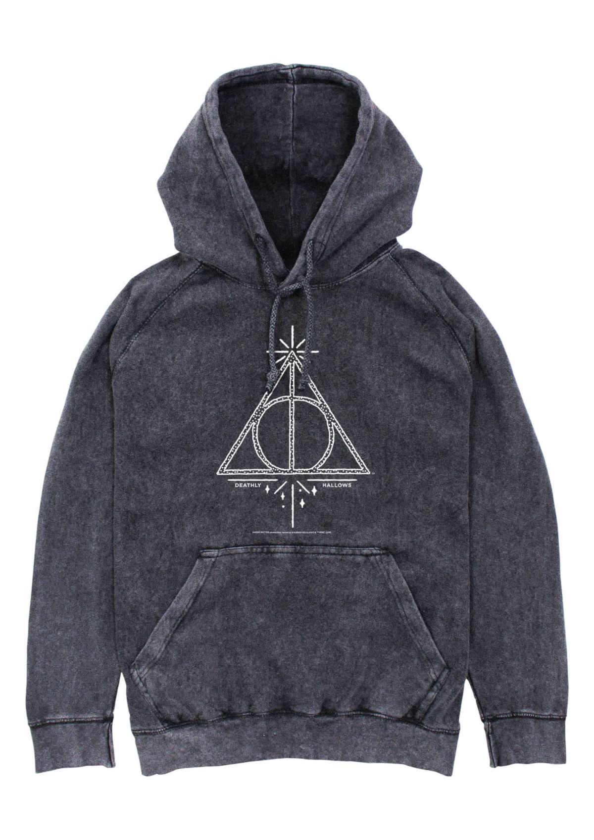 Deathly Hallows Line Symbol Graphic Fleece Hoodie