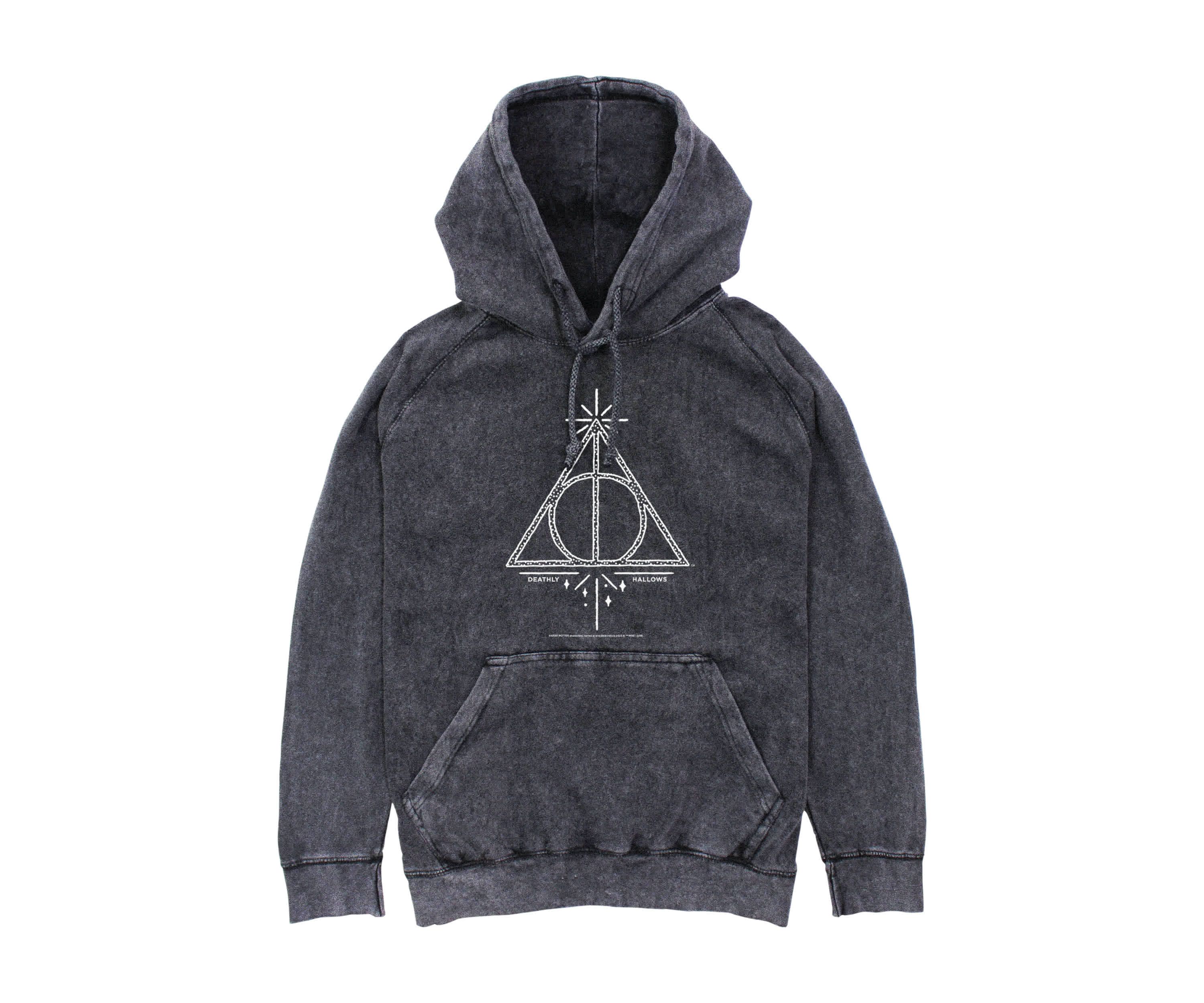 Deathly Hallows Line Symbol Graphic Fleece Hoodie