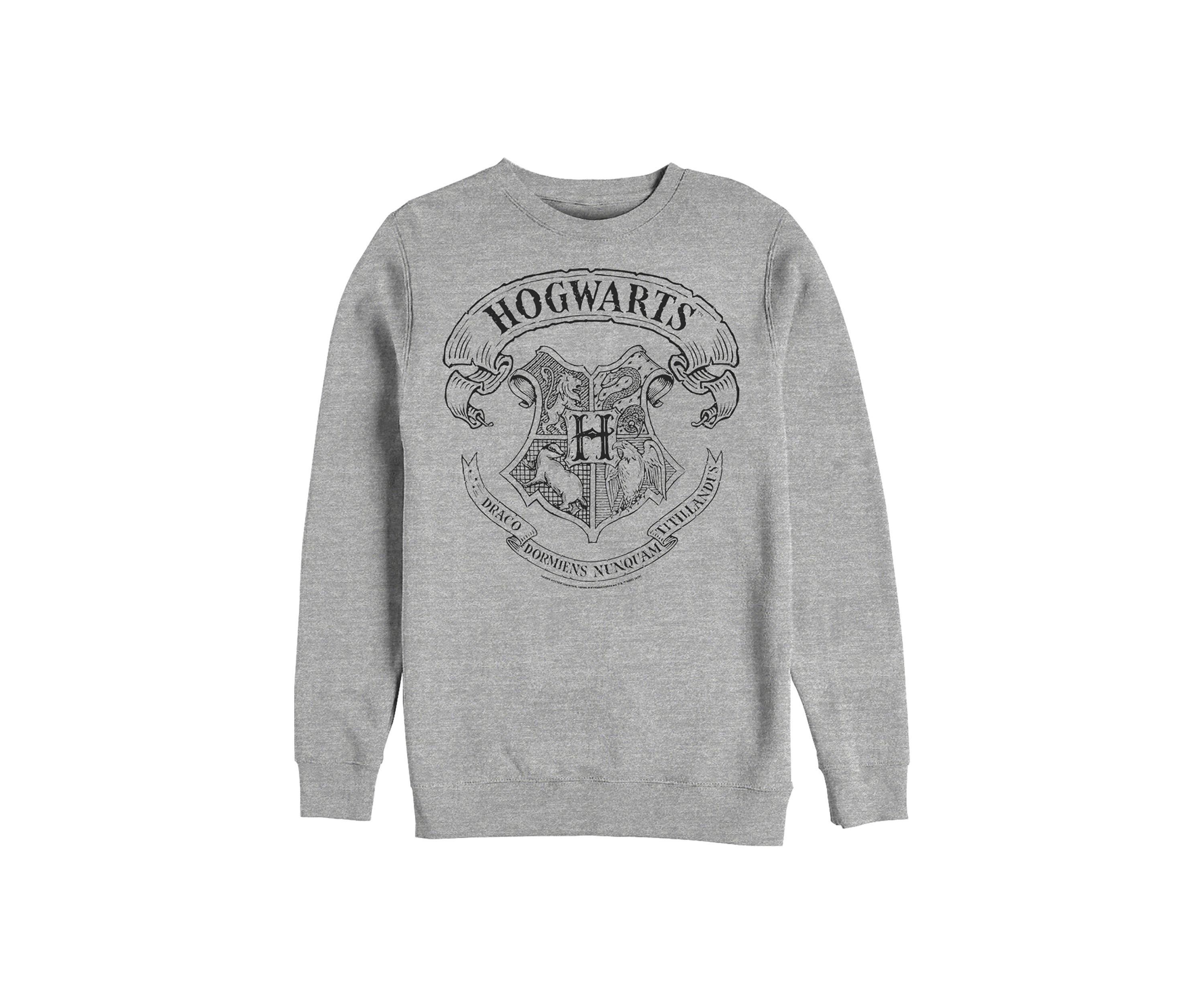 Harry Potter Hogwarts Crest Crew Fleece Graphic Sweatshirt