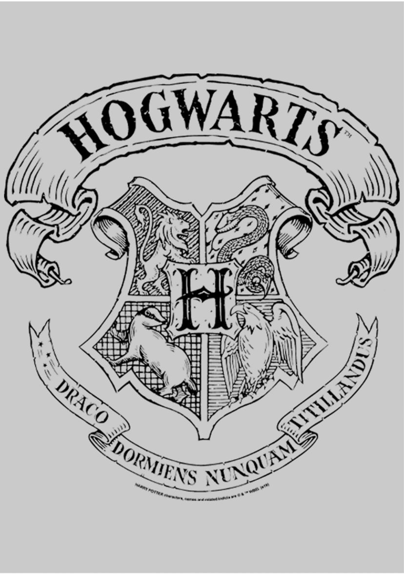 Harry Potter Hogwarts Crest Crew Fleece Graphic Sweatshirt