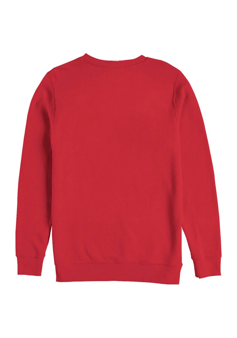  Harry Potter Gryffindor Quidditch Seeker Crew Fleece Graphic Sweatshirt