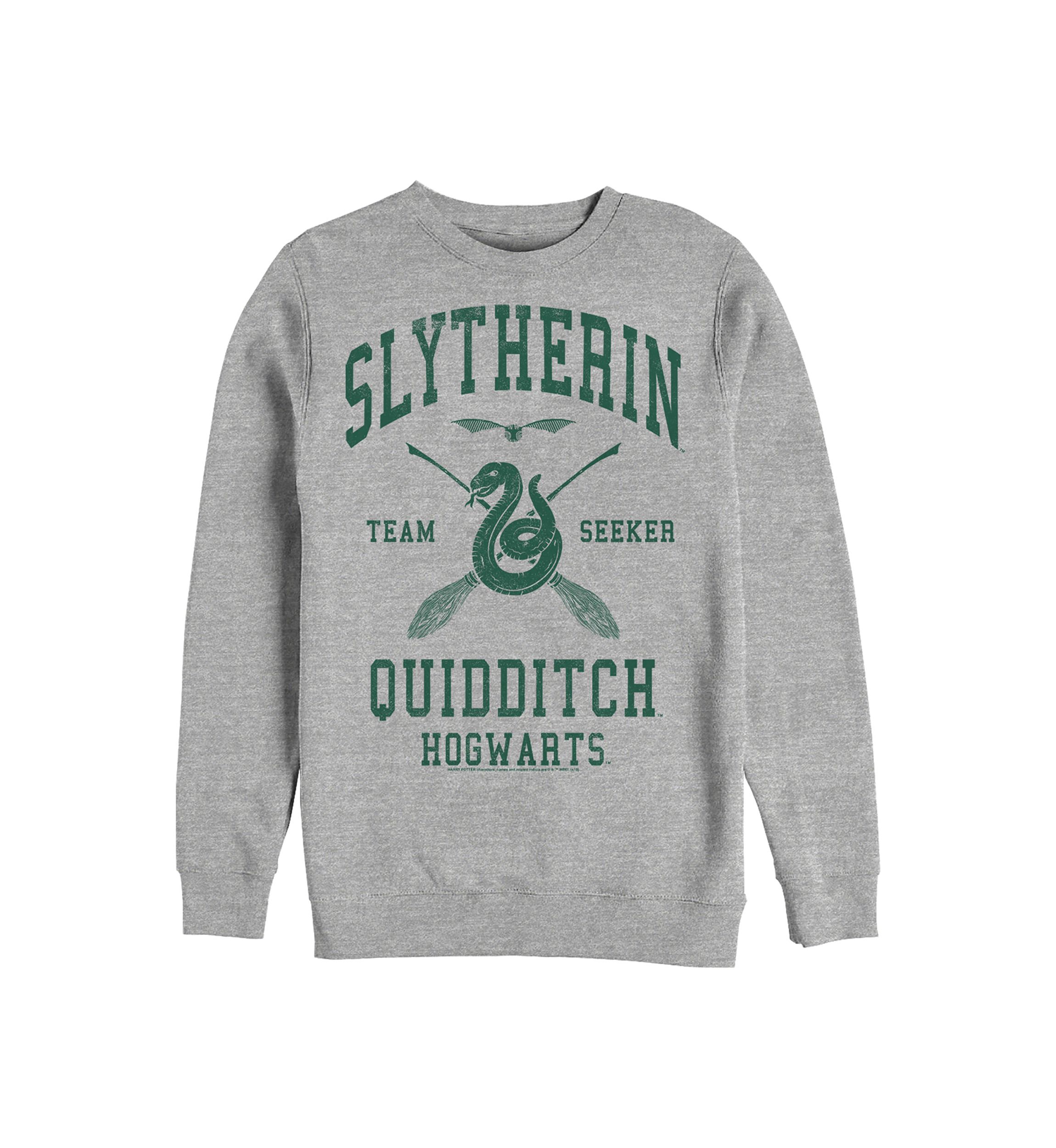 Harry Potter Slytherin Quidditch Seeker Crew Fleece Graphic Graphic Sweatshirt