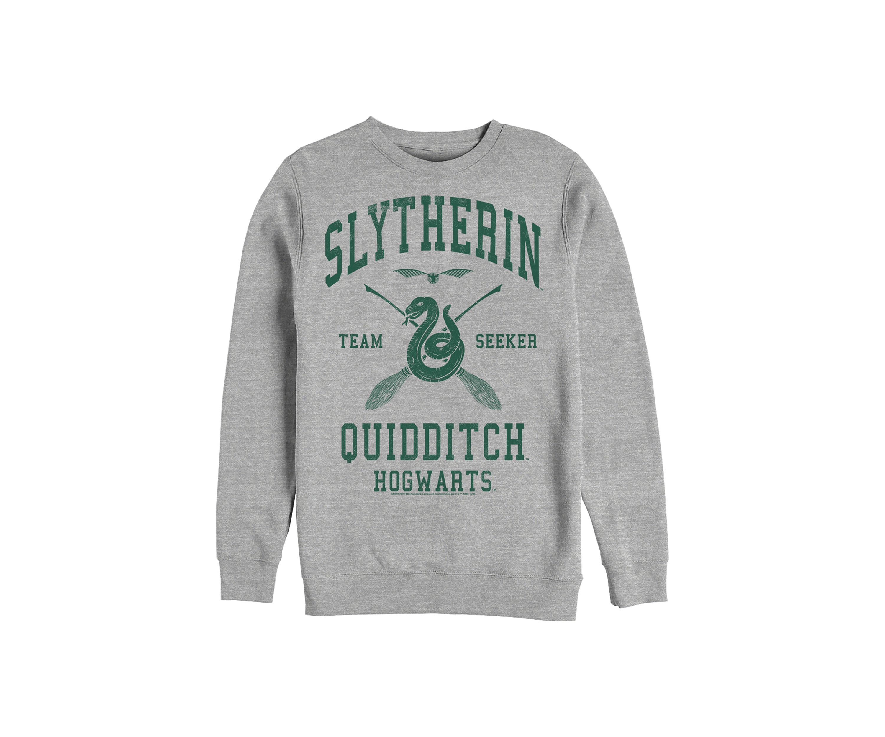 Harry Potter Slytherin Quidditch Seeker Crew Fleece Graphic Graphic Sweatshirt