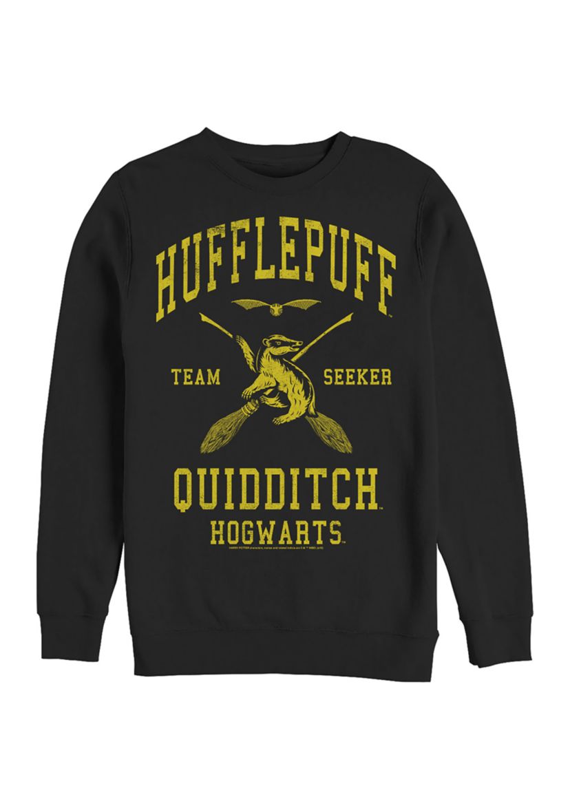 Harry Potter Hufflepuff Quidditch Seeker Crew Fleece Graphic Sweatshirt