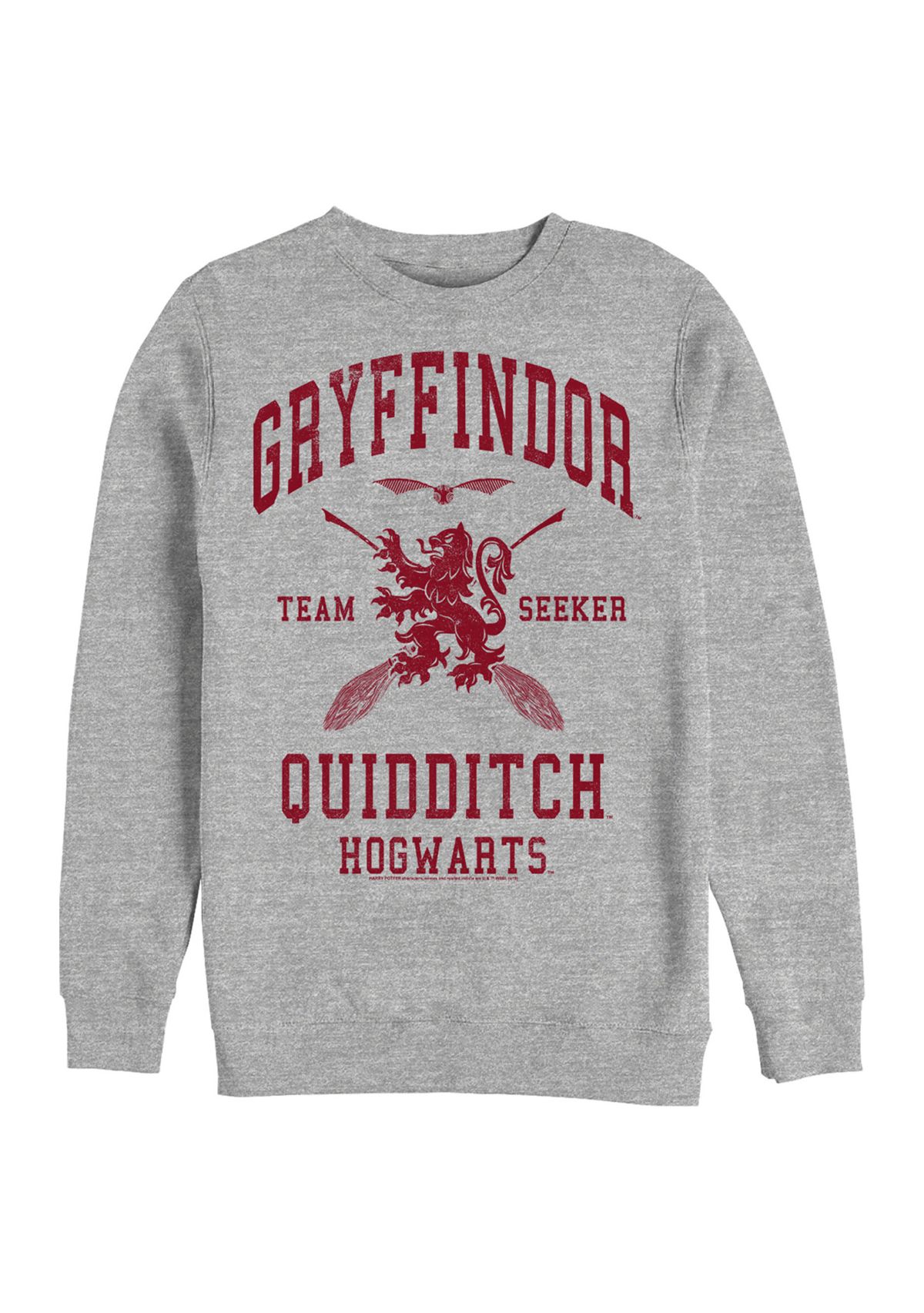 Harry Potter Gryffindor Quidditch Seeker Crew Fleece Graphic Sweatshirt