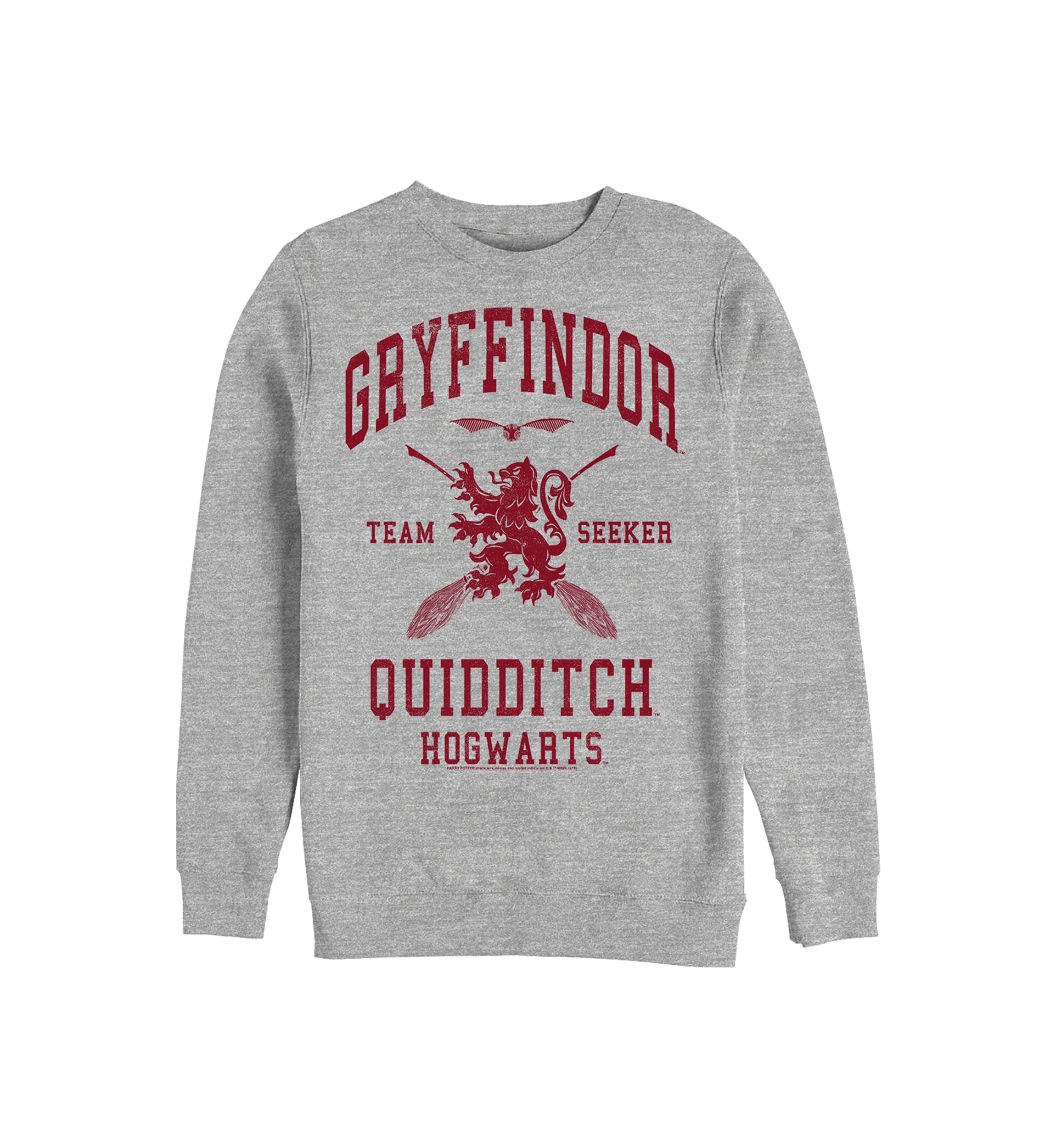 Harry Potter Gryffindor Quidditch Seeker Crew Fleece Graphic Sweatshirt