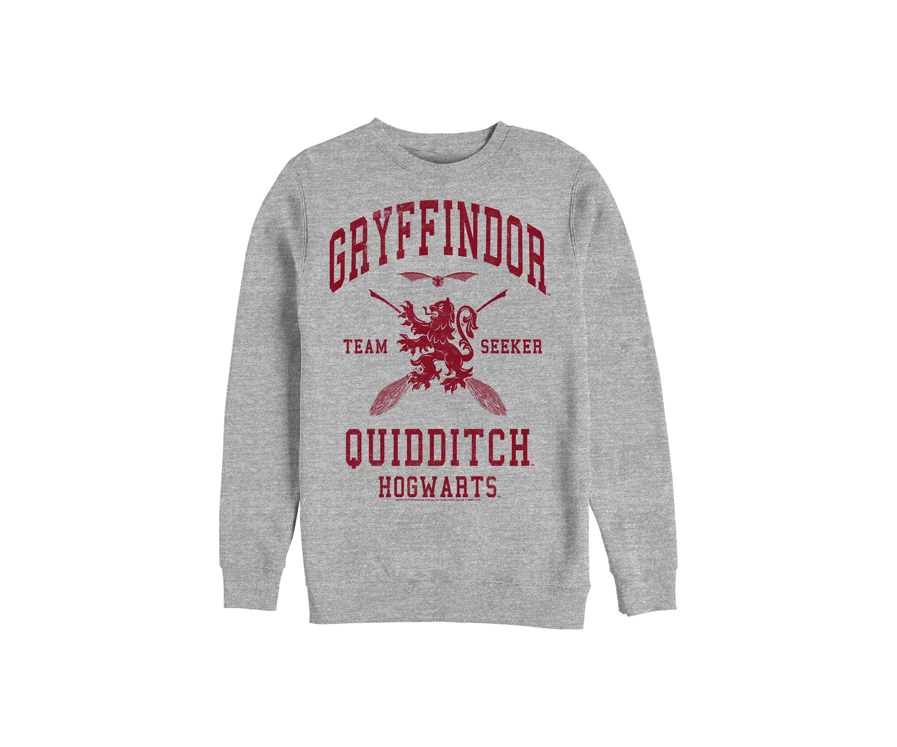 Harry Potter Gryffindor Quidditch Seeker Crew Fleece Graphic Sweatshirt