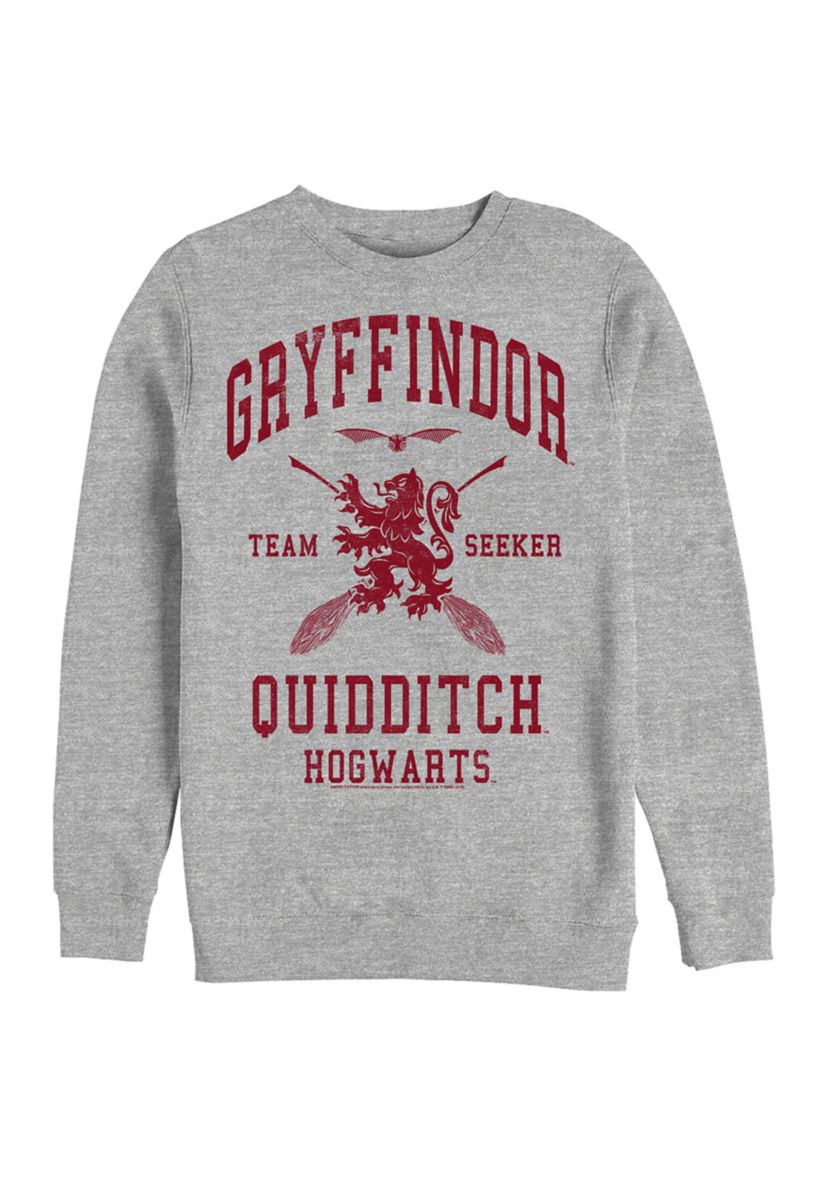 Harry Potter Gryffindor Quidditch Seeker Crew Fleece Graphic Sweatshirt