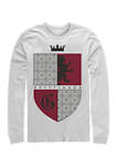 Harry Potter Gryffindor Shield Long Sleeve Graphic Crew T-Shirt
