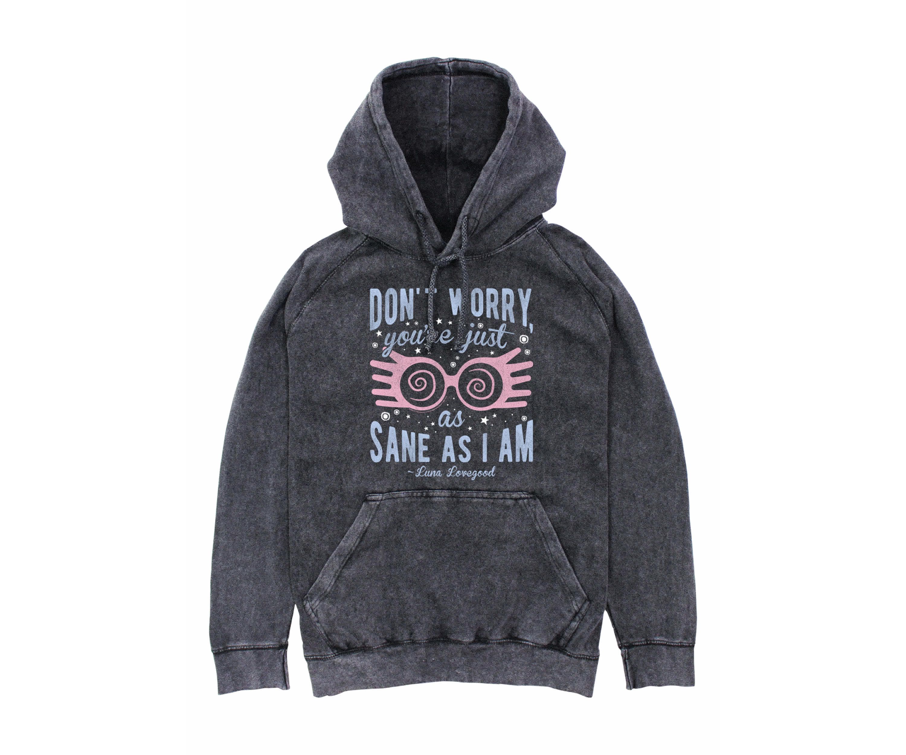 Just As Sane As Luna Graphic Fleece Hoodie
