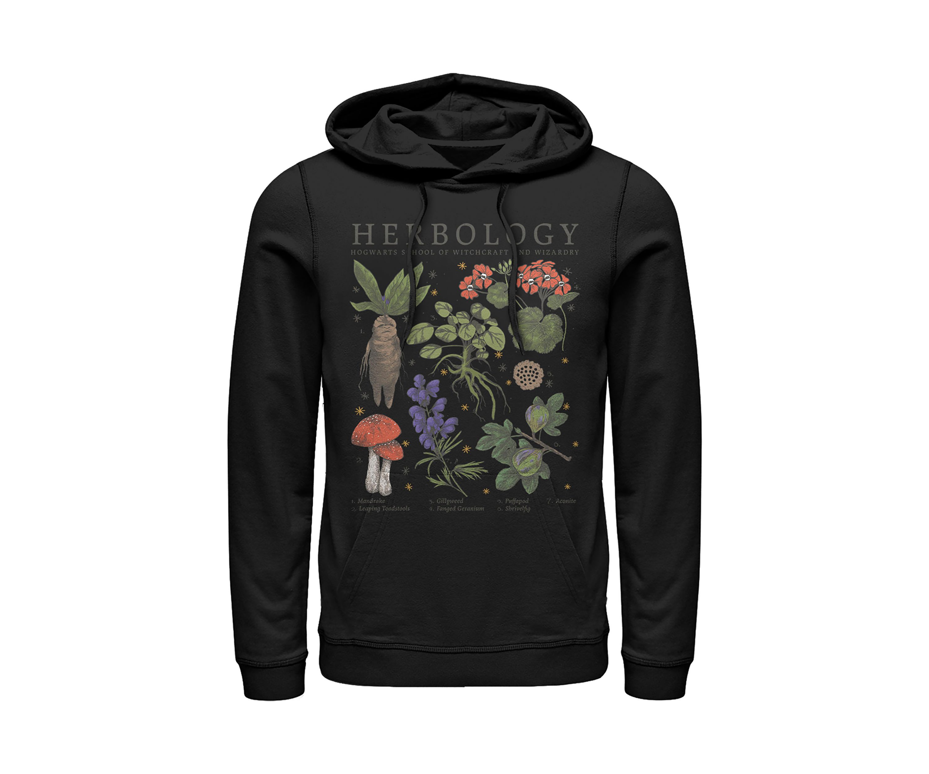 Mens Harry Potter Herbology Fleece Graphic Hoodie