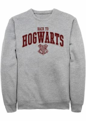 Harry Potter Men's Back To School Graphic Crew Fleece Sweatshirt, 3XL