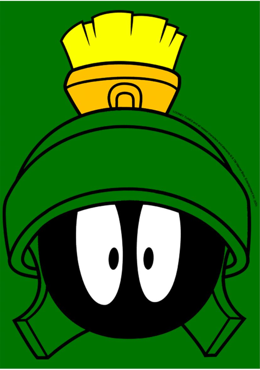 Marvin Martian Face Short Sleeve Graphic T-Shirt