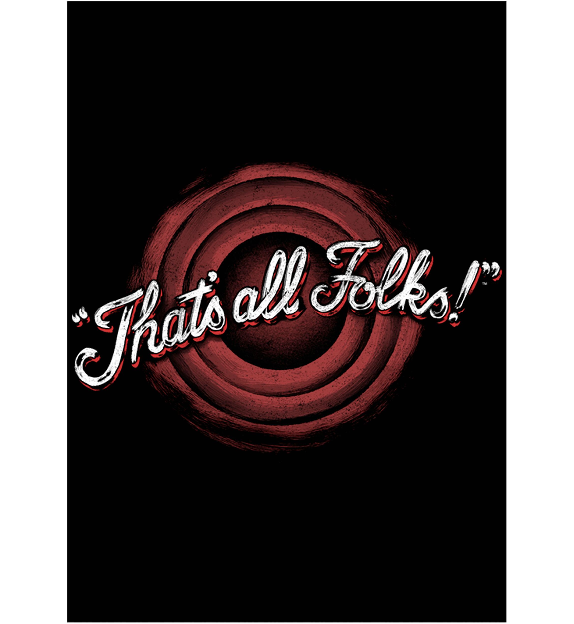 Thats All Folks Short Sleeve Graphic T-Shirt