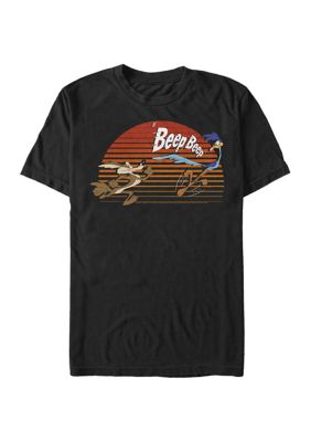 Looney Tunes Men's Catch Me If You Can Graphic Short Sleeve T-Shirt, Black, 2XL