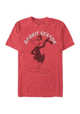 Looney Tunes Men's Rabbit Season Short Sleeve Graphic T-Shirt, Red, 3Xl -  0195156677531