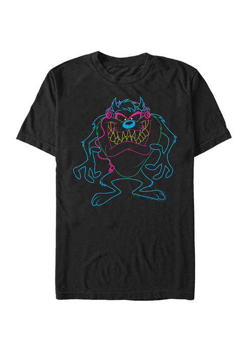 Looney Tunes™ Taz Neon Graphic Short Sleeve T-Shirt