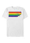 Road Runner Rainbow Graphic Short Sleeve T-Shirt