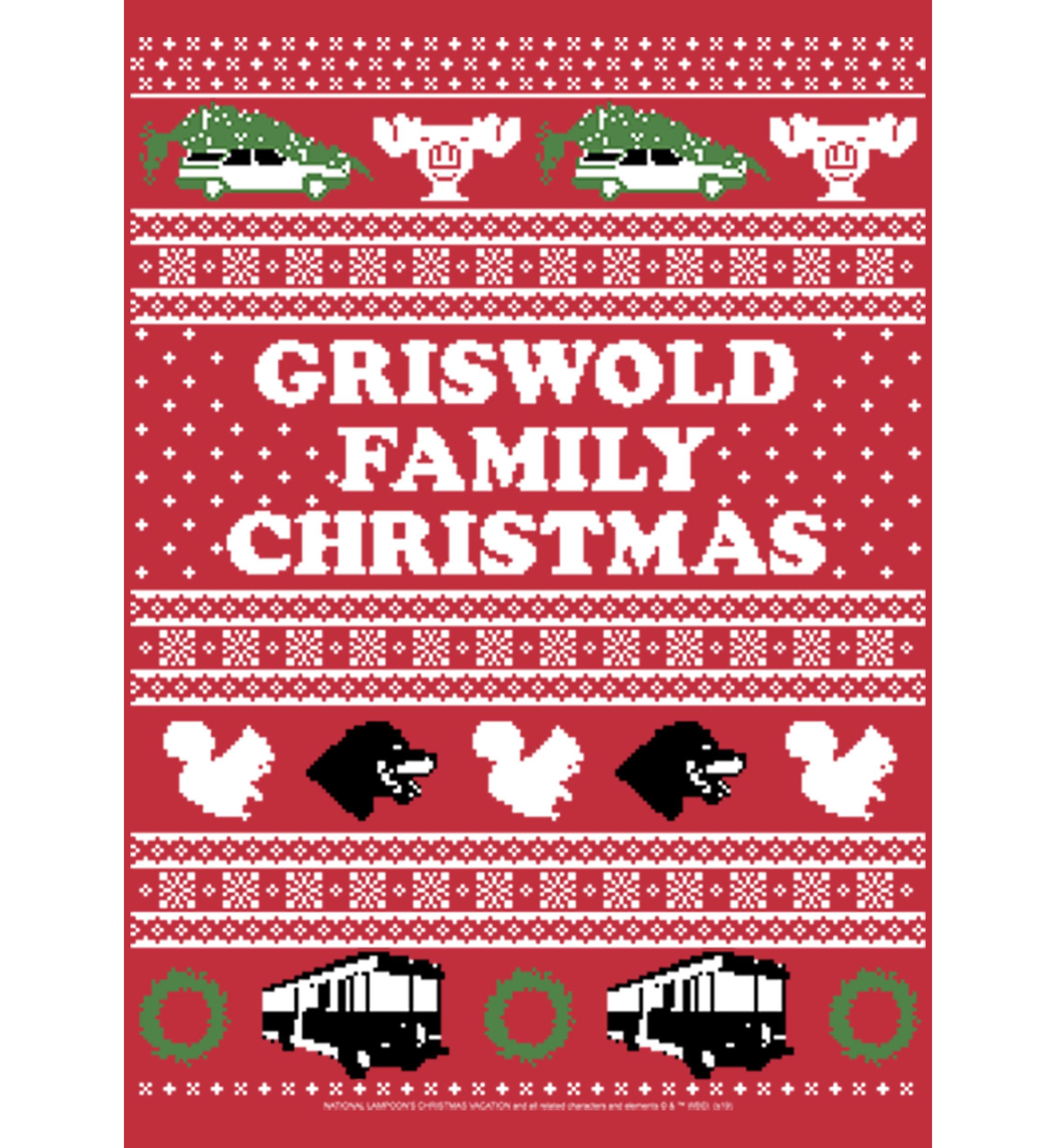 National Lampoons Christmas Vacation Fleece Crew Neck Sweater