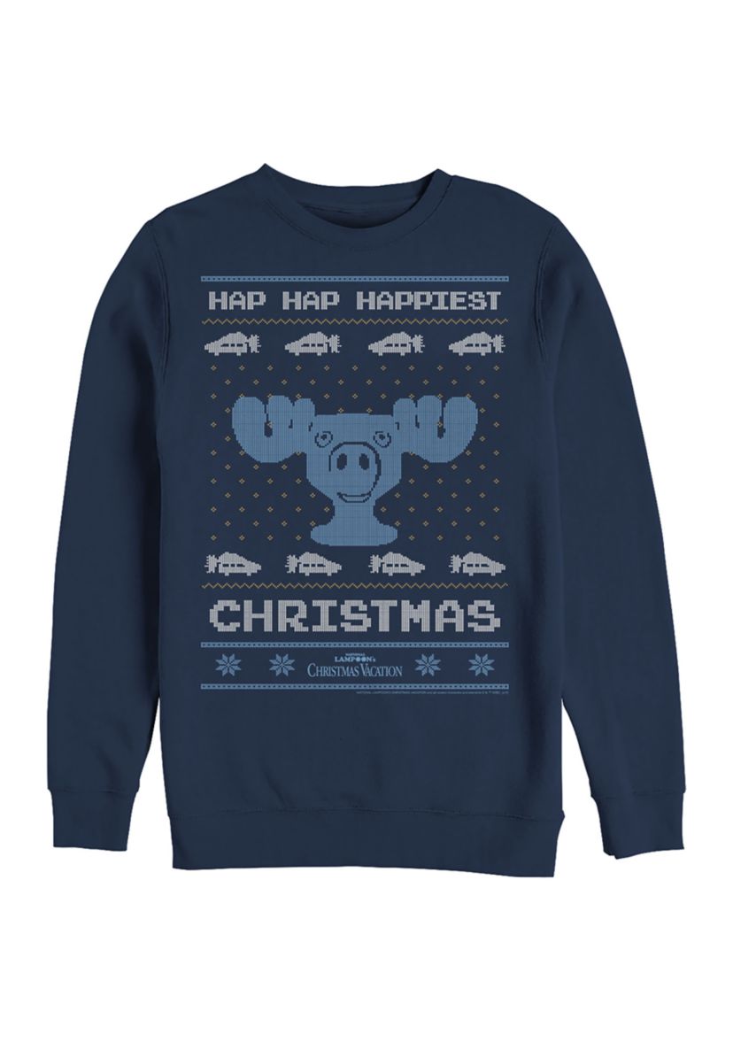 National Lampoons Christmas Vacation Fleece Crew Neck Sweater