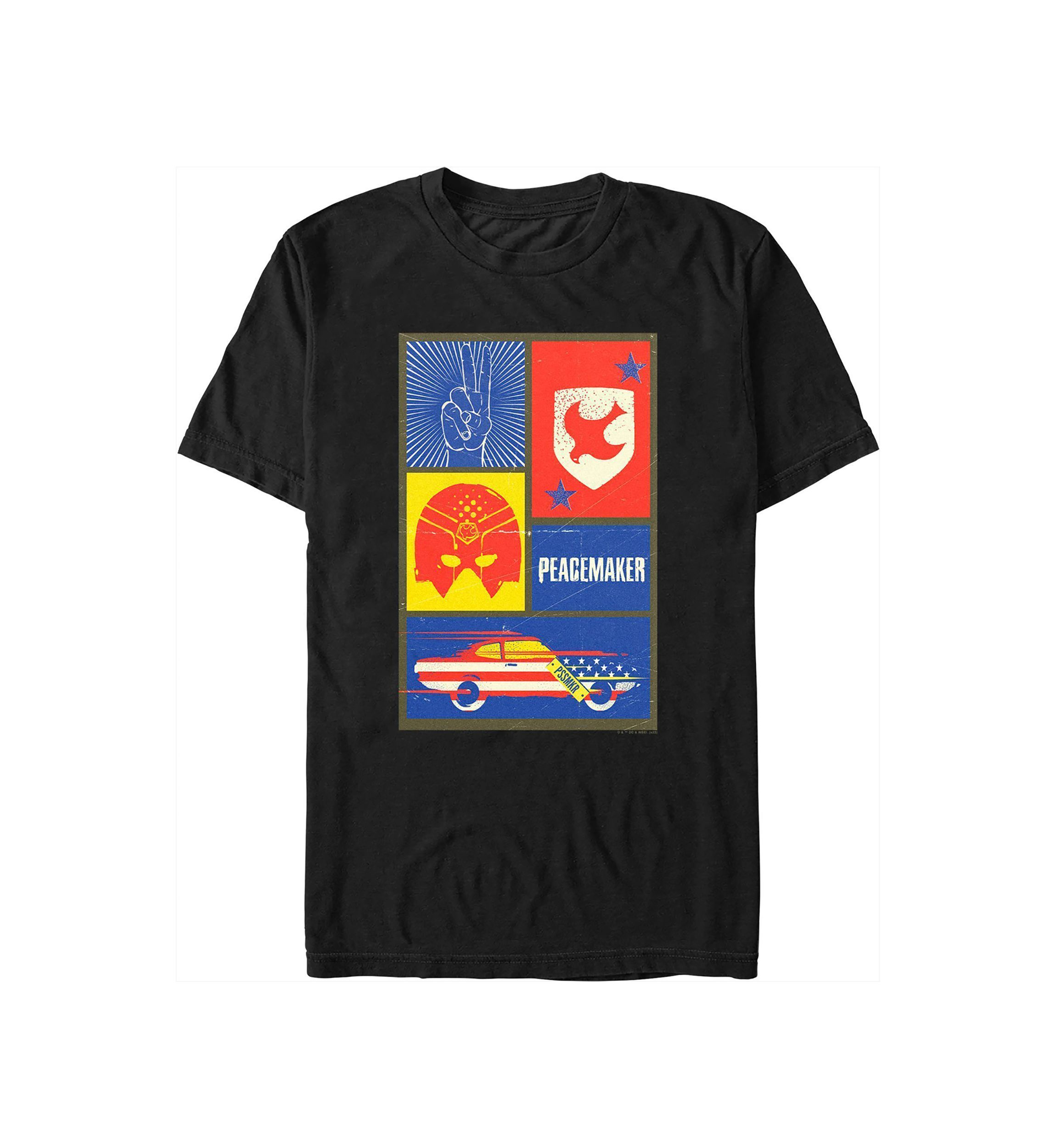 Big & Tall Peacemaker Icon Panels Graphic T-Shirt