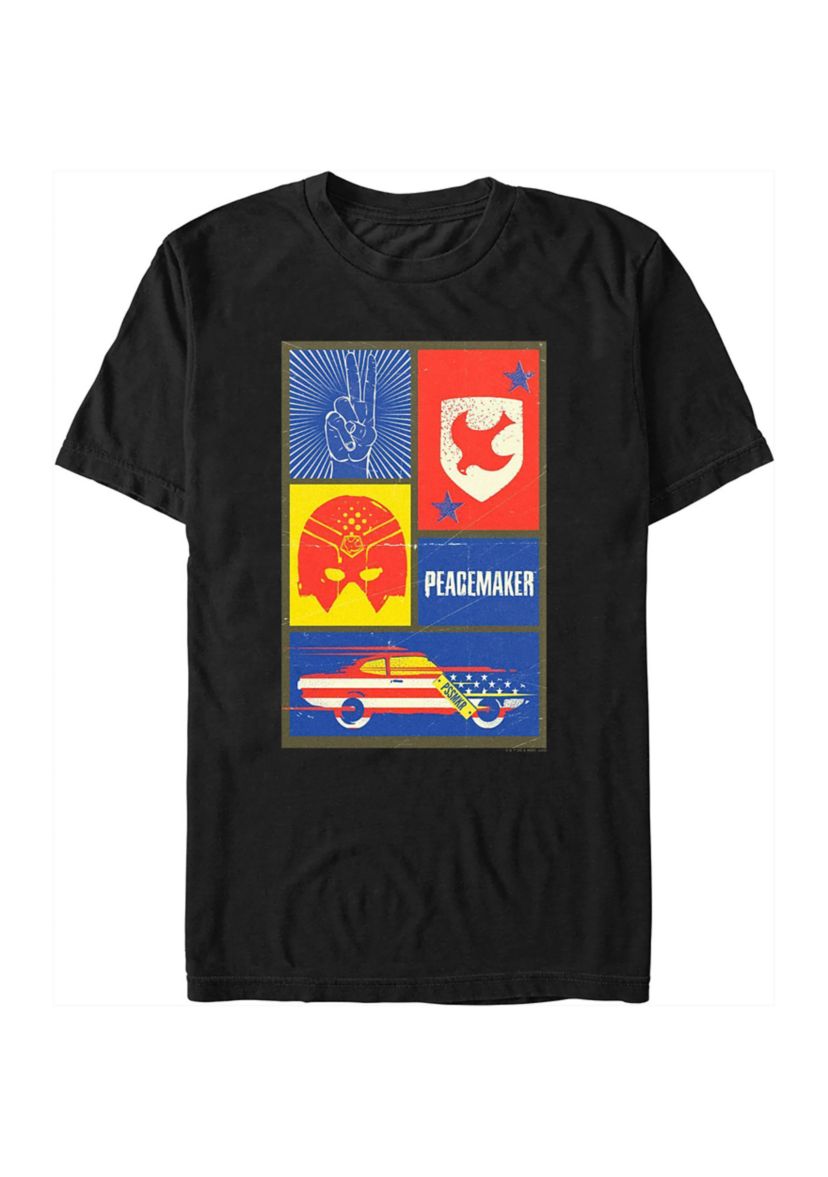 Big & Tall Peacemaker Icon Panels Graphic T-Shirt