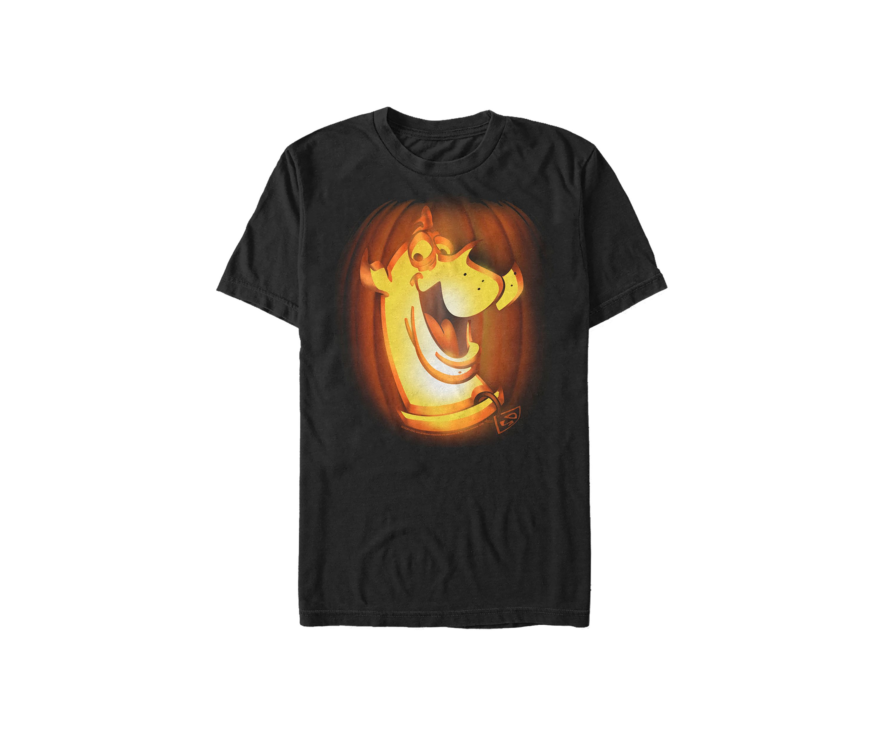 Scooby Carved Pumpkin Graphic Short Sleeve T-Shirt