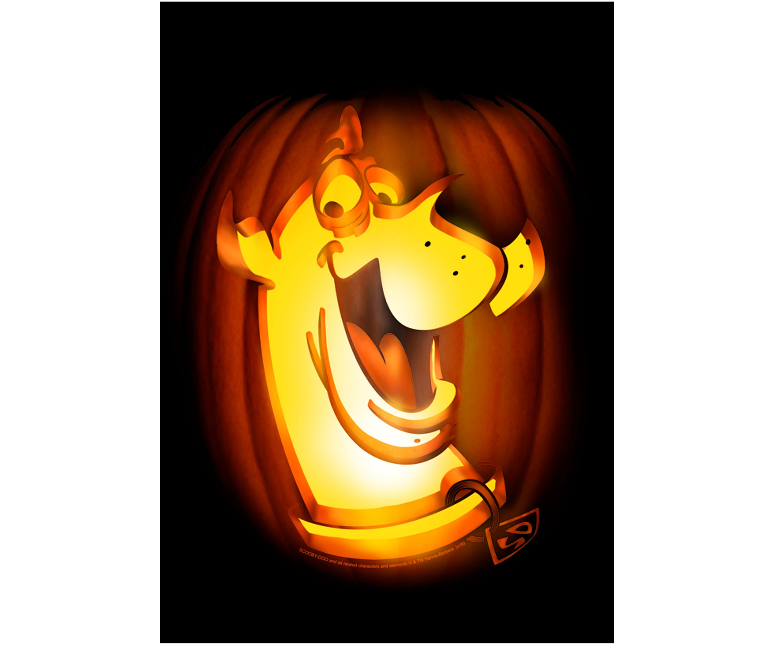Scooby Carved Pumpkin Graphic Short Sleeve T-Shirt