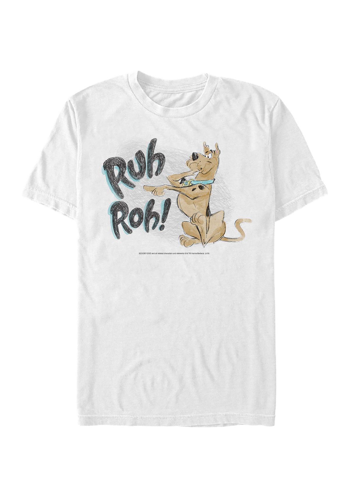 Ruh Roh Sketch Graphic Short Sleeve T-Shirt