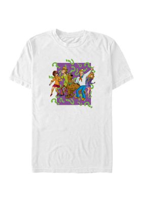 Scooby Doo Men's Confused Mystery Gang Graphic Short Sleeve T-Shirt