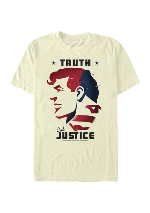 Superman Juniors Truth Justice Graphic T-Shirt