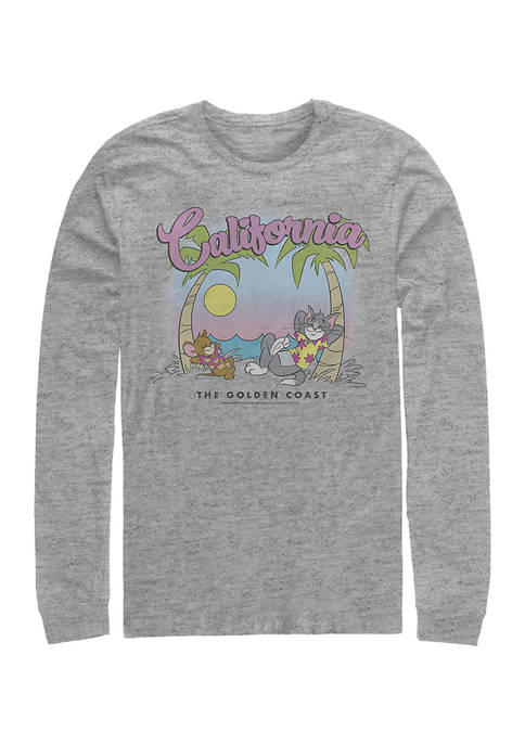 Tom and Jerry California Graphic Long Sleeve T-Shirt