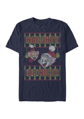 Cartoon Network Men's Tom and Jerry Short Sleeve T-Shirt, Navy Blue, 3XL
