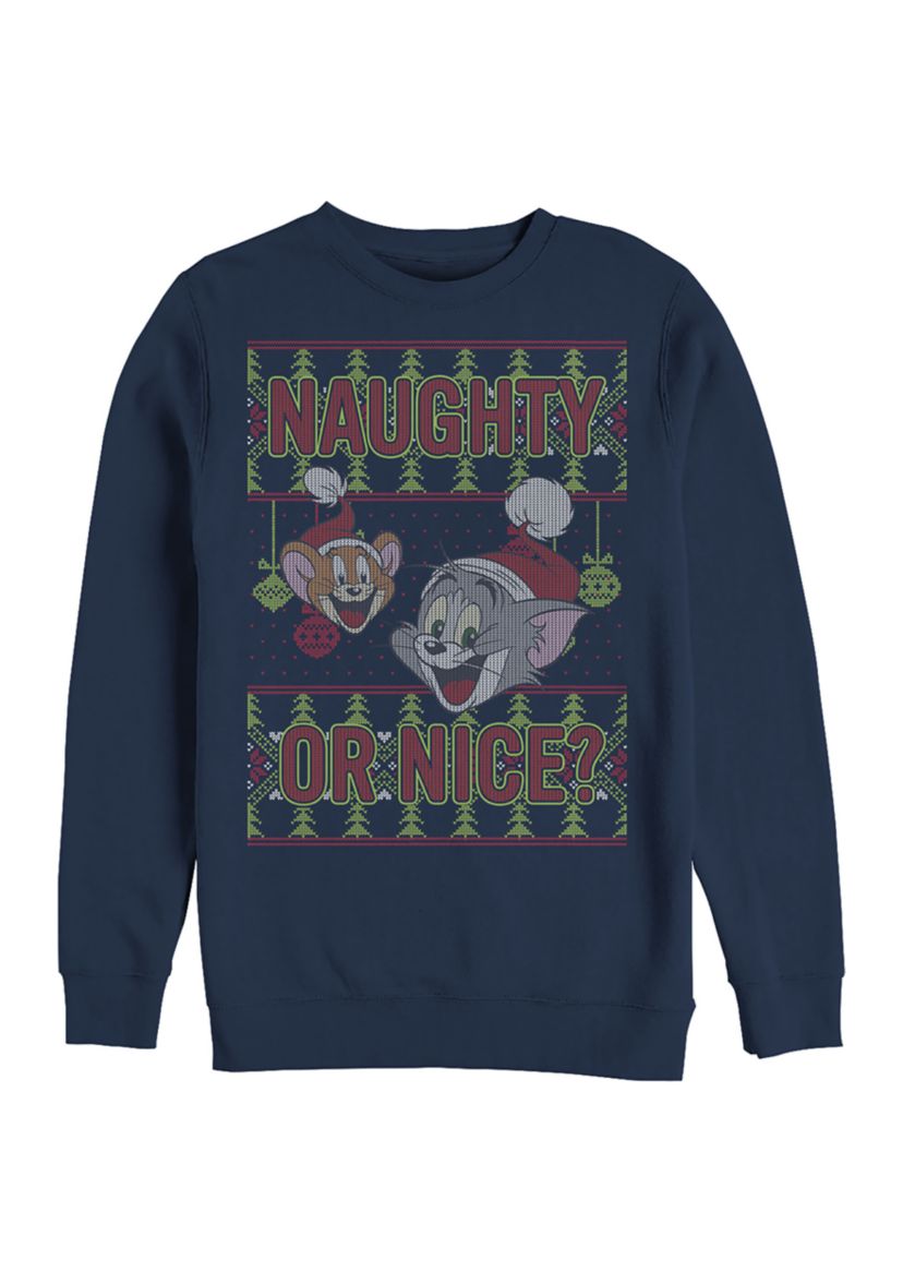 Tom and Jerry Fleece Crew Neck Sweater