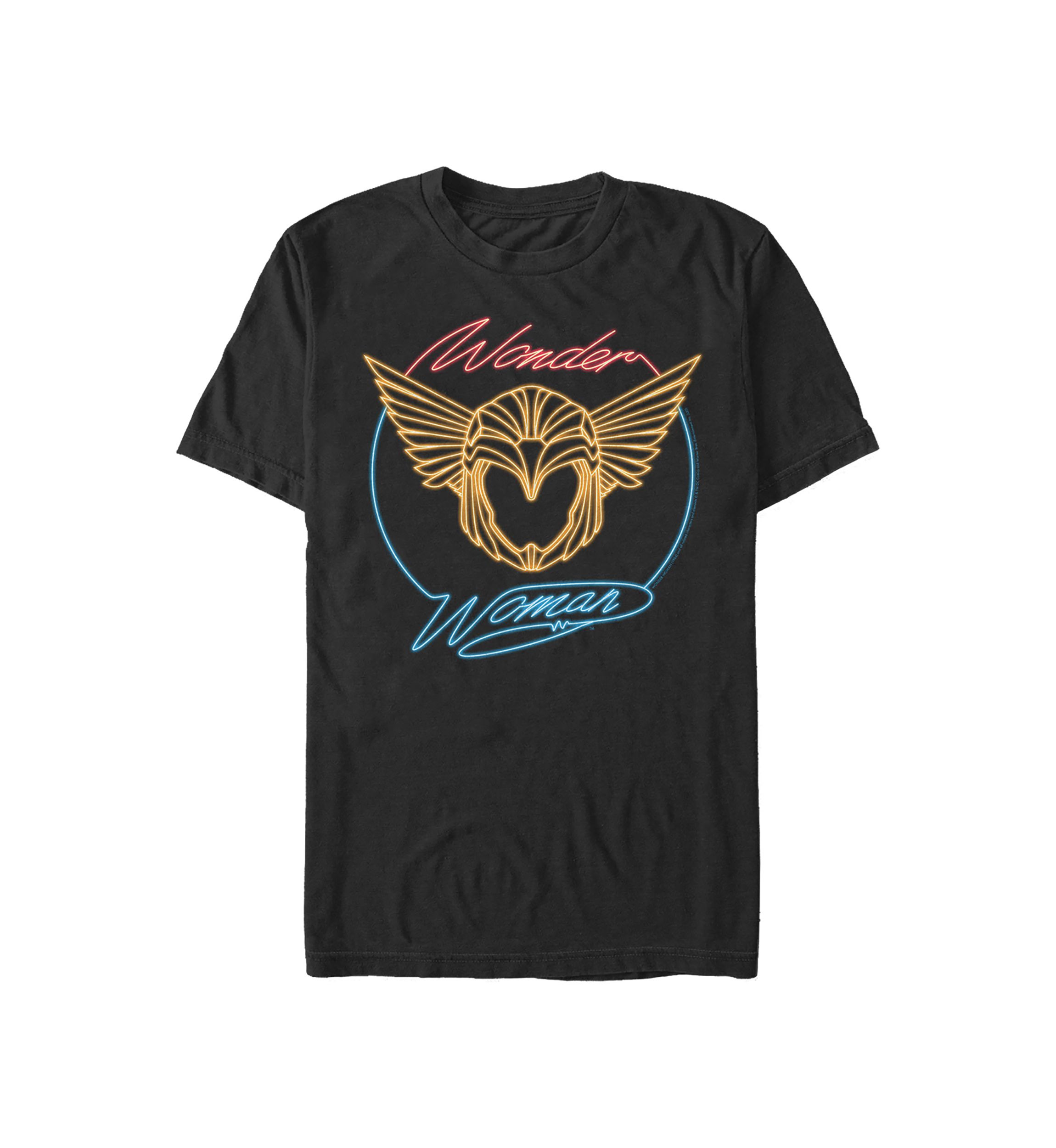 Golden Neon Badge Graphic T-Shirt