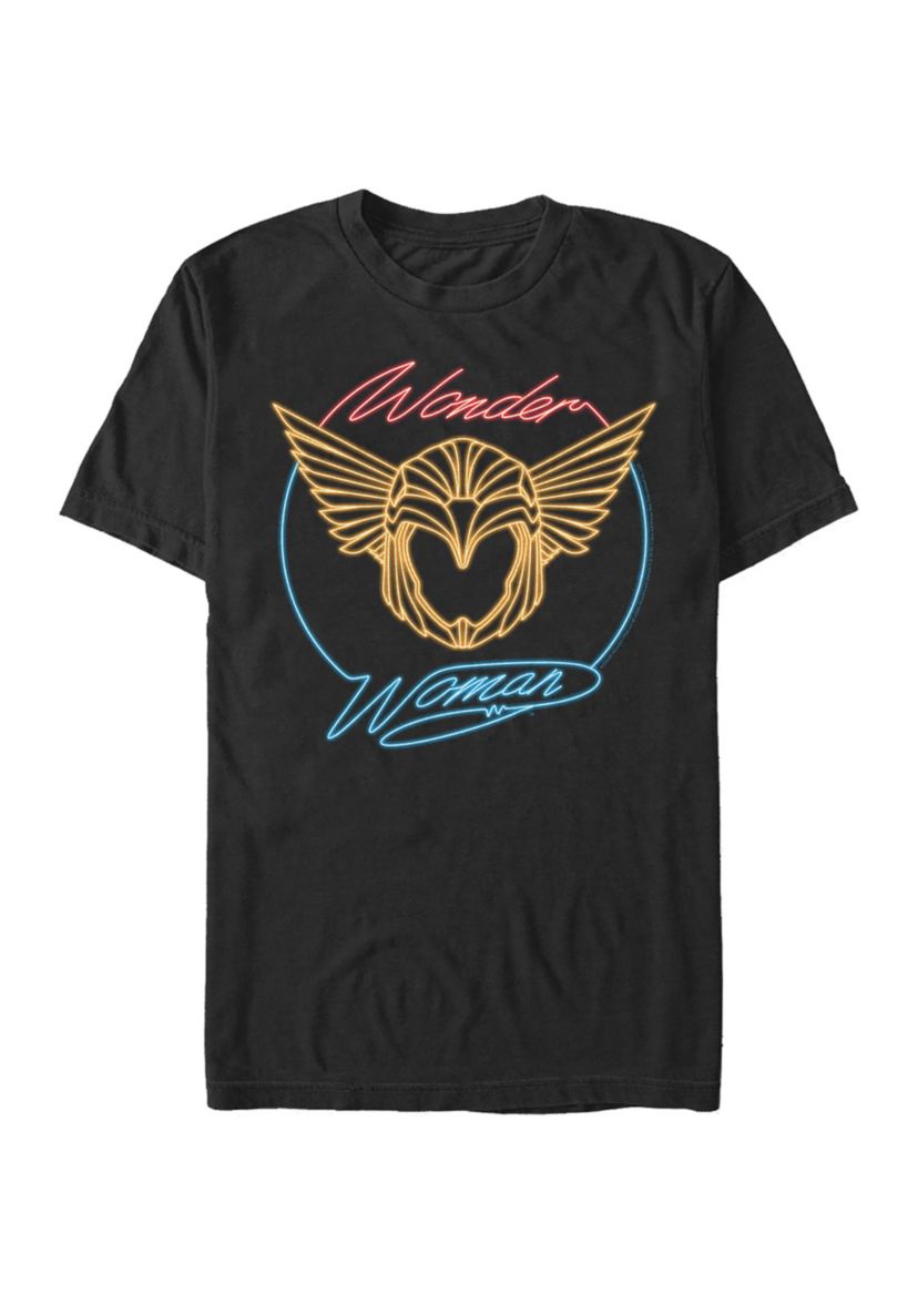 Golden Neon Badge Graphic T-Shirt