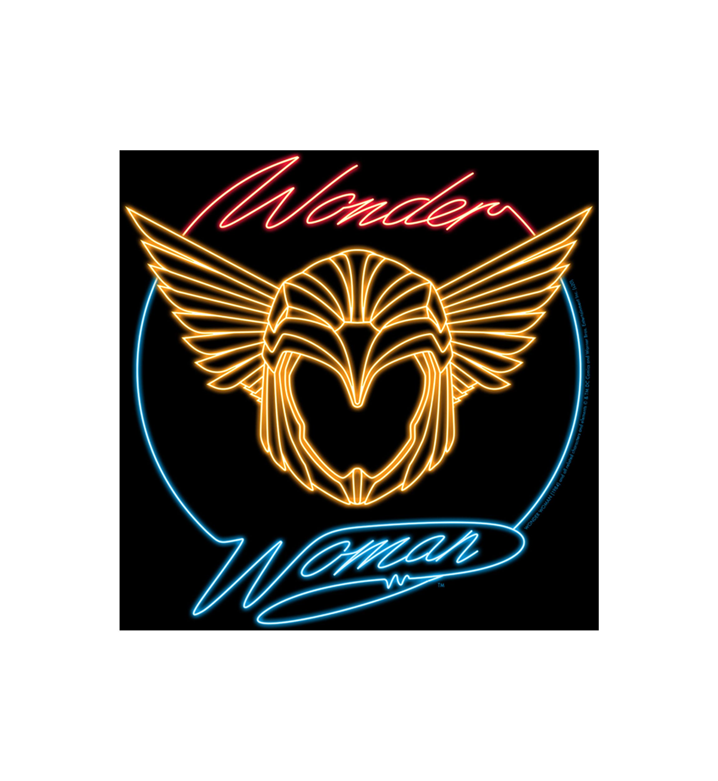 Golden Neon Badge Graphic T-Shirt