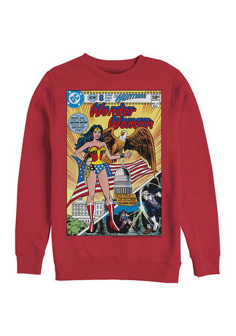Wonder Woman™ Comic Graphic Crew Fleece Sweatshirt