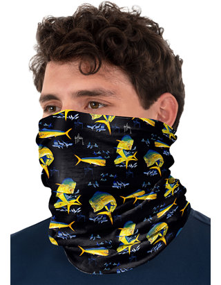 Details about   Guy Harvey Mens Dolphin Fish Face & Neck Gaiter One Size Black/multi 