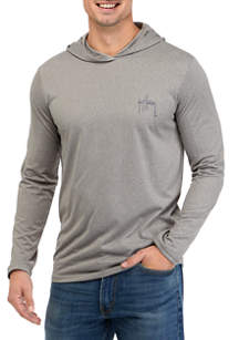 Guy Harvey® Long Sleeve Sailfish Hooded Graphic T-Shirt | belk