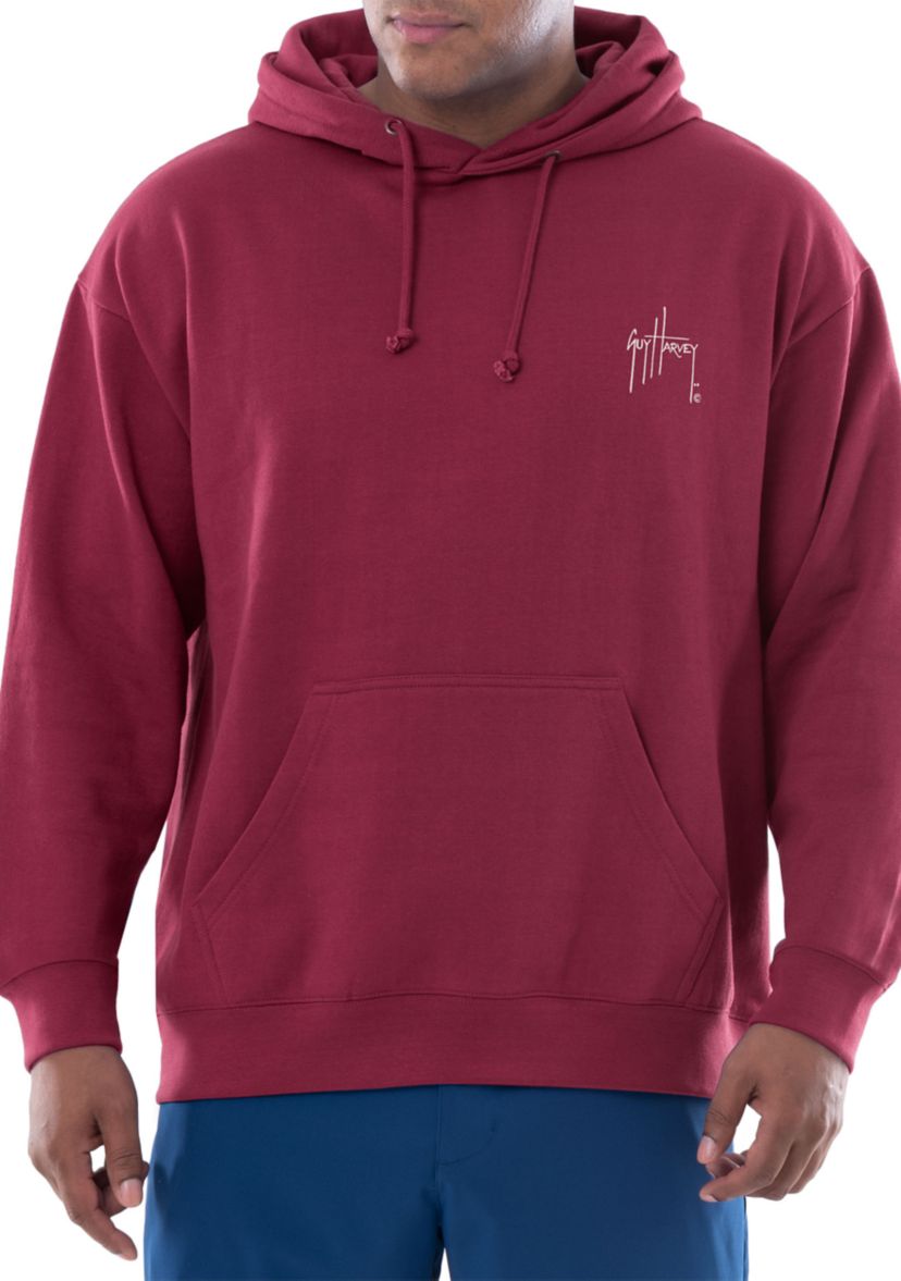 Mens Camo Bill Fleece Midweight Pullover Graphic Hoodie