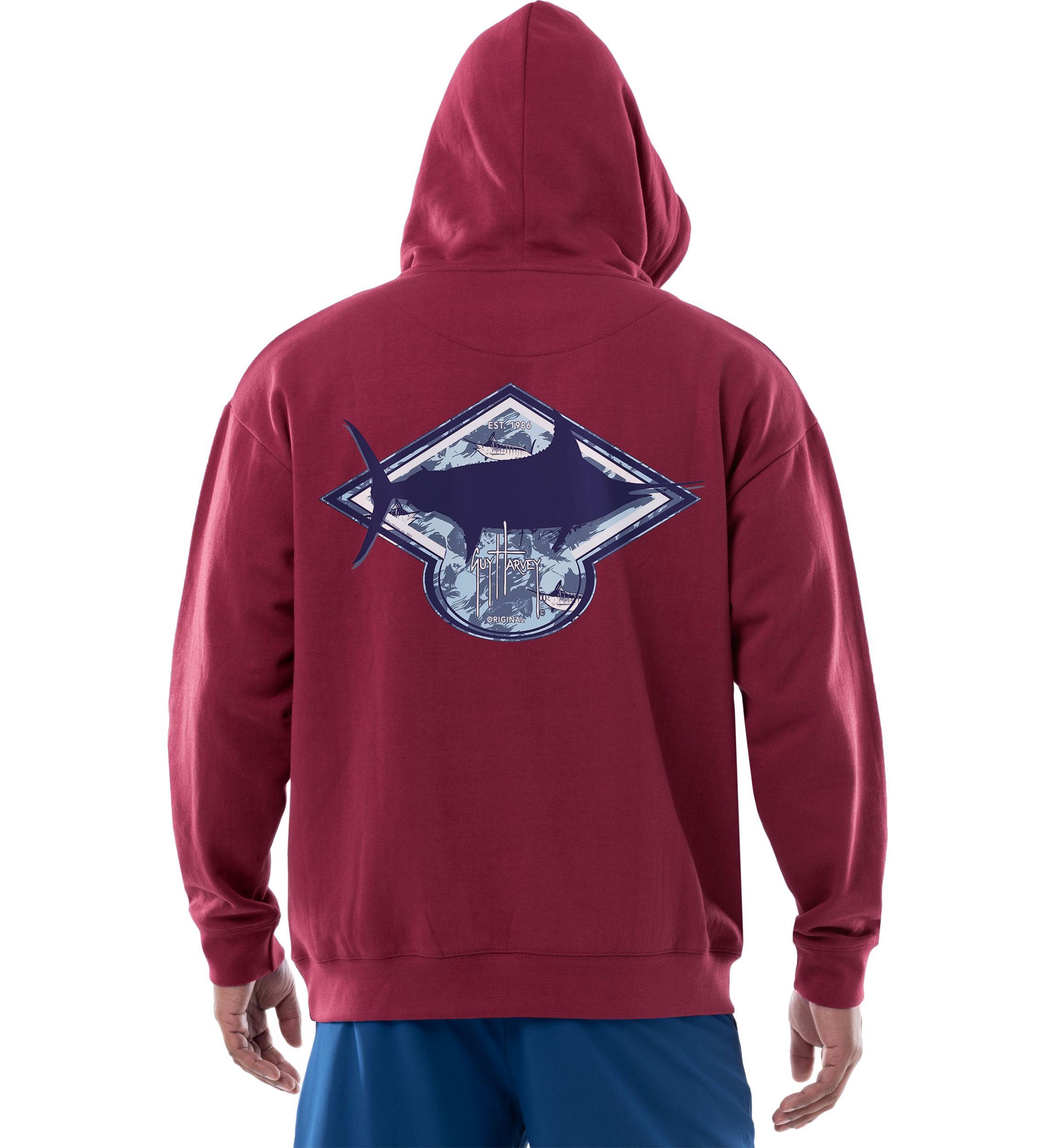 Mens Camo Bill Fleece Midweight Pullover Graphic Hoodie