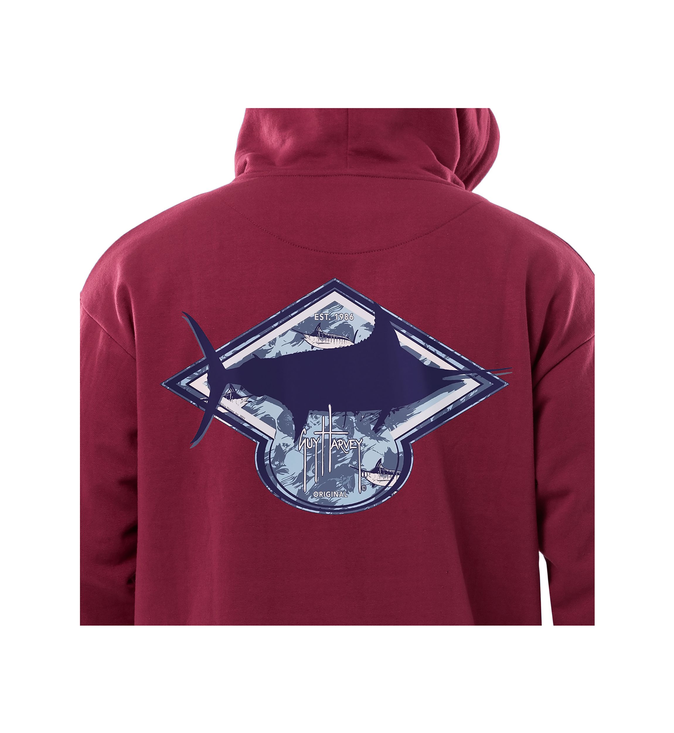 Mens Camo Bill Fleece Midweight Pullover Graphic Hoodie