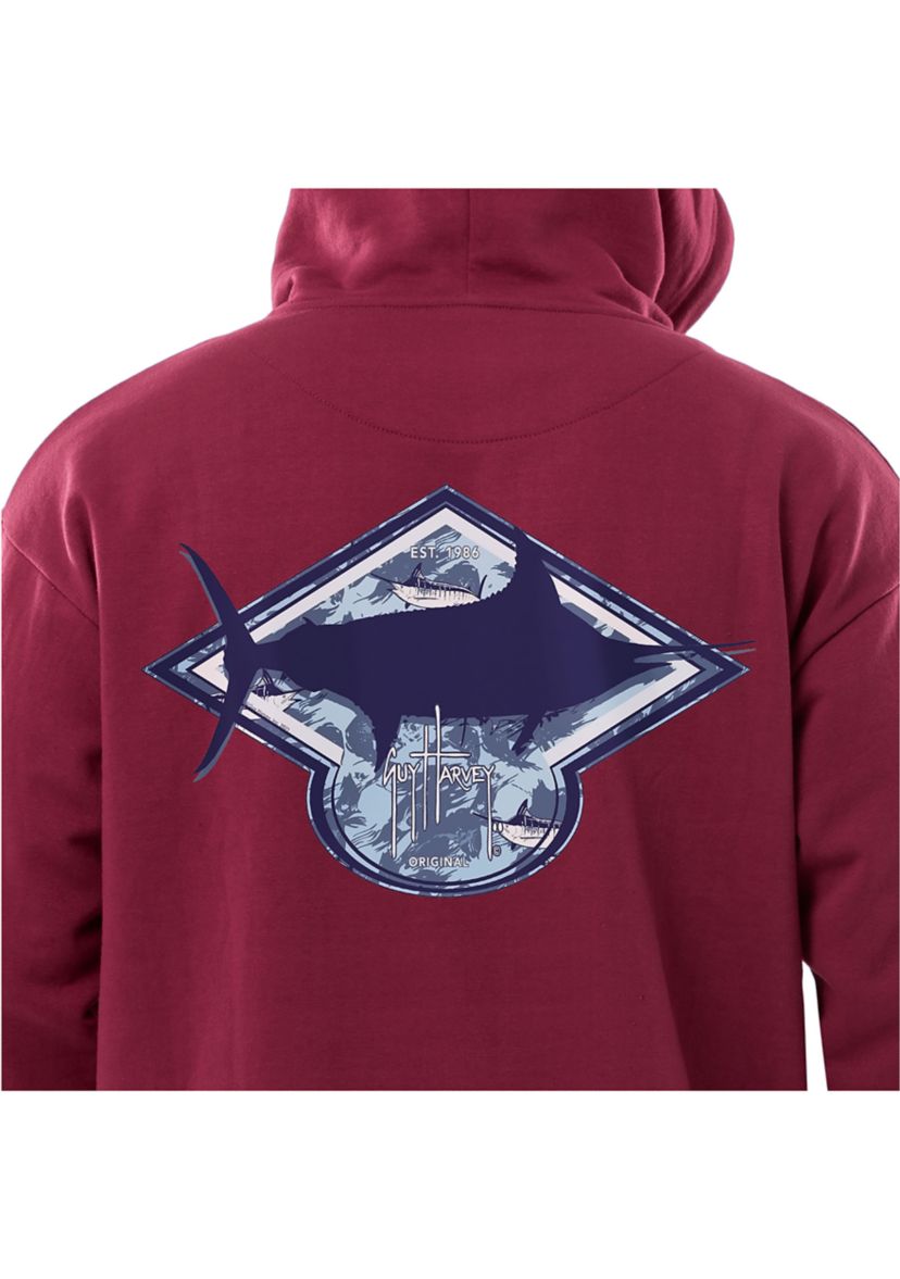 Mens Camo Bill Fleece Midweight Pullover Graphic Hoodie
