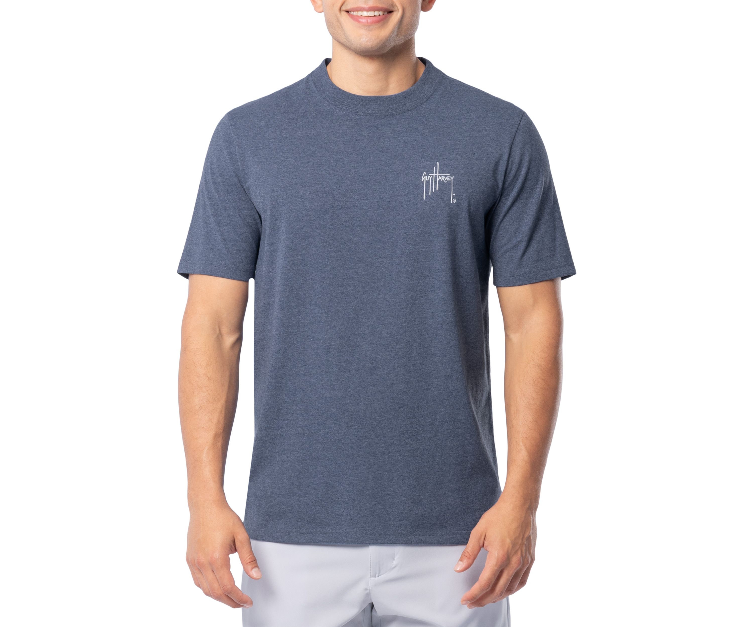 Mens Sketchy Blue Short Sleeve Pocket T-Shirt